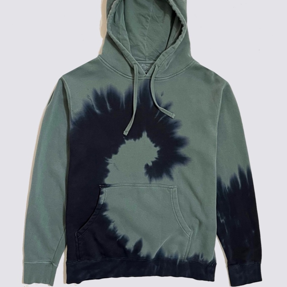 Assembly New York forest green tie dye hoodie